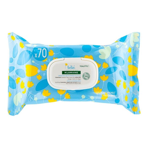 Klorane Toallitas corporales suaves con Caléndula Piel...