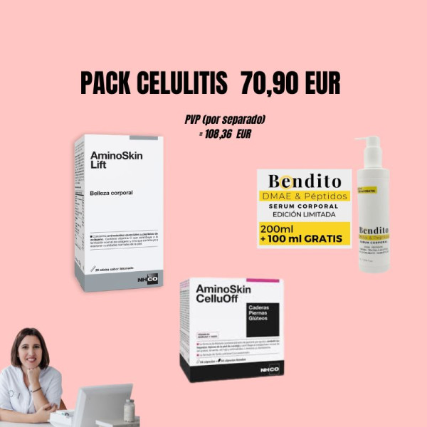 PACK CELULITIS BENDITO DMAE (200+100)+ NHCO AminoSkin...