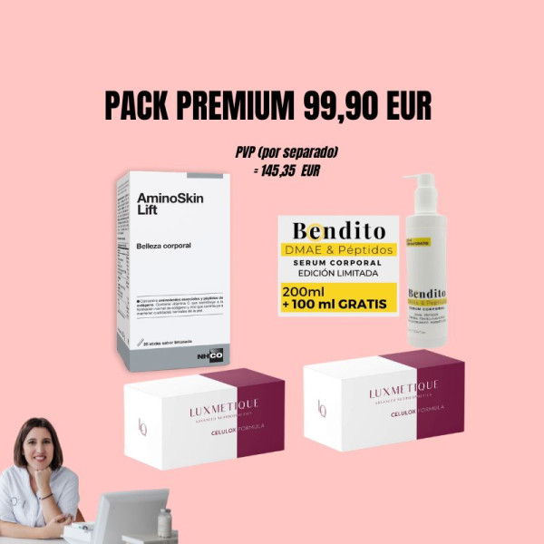 PACK PREMIUM CELULITIS BENDITO DMAE (200+100)+ 2X...
