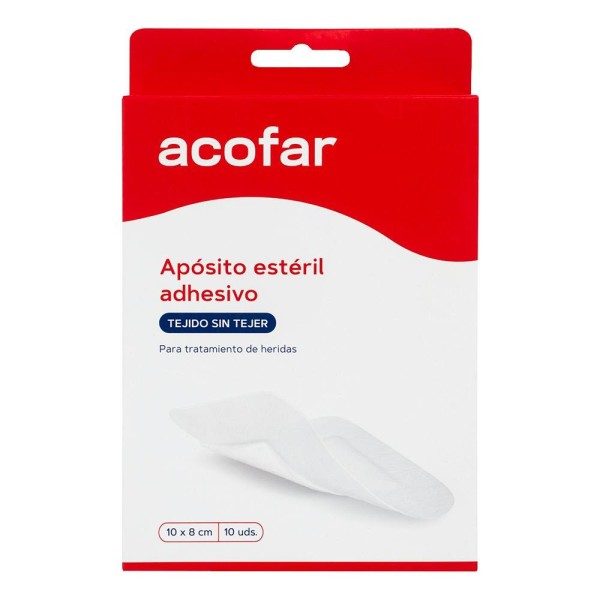 Acofar Aposito Esteril Adhesivo 10X8Cm 10 Ud